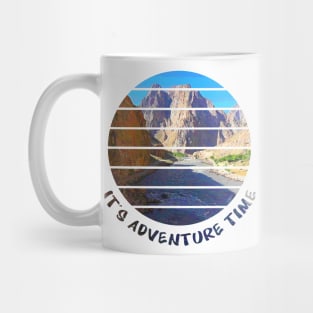 Adventure is Calling I have to go walking outside in nature and enjoy the hike in the beautiful surrounding between rivers, trees, rocks, wildlife and green fields. Hiking is a pure gem of joy.   Mug